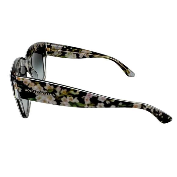 Dolce & Gabbana Floral Print Rectangle Sunglasses w/ matching case - Picture 6 of 9